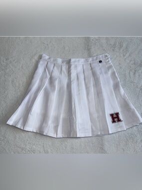 Harvard University Skort Mini Skirt Shorts White Hype & Vice Womens Small S NWT